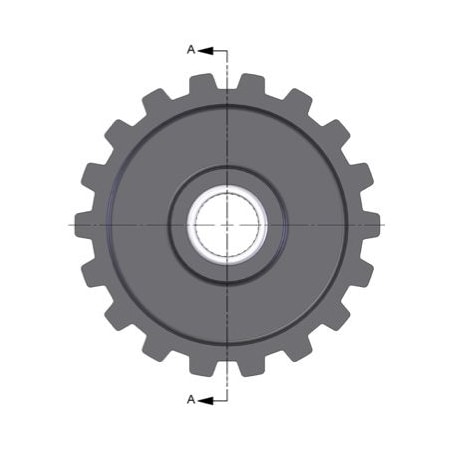 Brewer Machine & Gear Timing Belt Idler, L, 18 Teeth, Needle bearing, 1